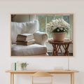 Light Academia Cream Reading Room Canvas Wall Art, Soft Dreamy Glow, Home Office Focal Point, Premium Canvas, Ready to Hang — light-academia-cream-reading-room-canvas-print.jpg