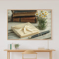 Light Academia Vellum Letters Daisies Canvas Print, Dreamy Timeless Artwork, Home Office Wall Decor, Birthday Gift for Her — light-academia-vellum-letters-daisies-canvas-print.jpg