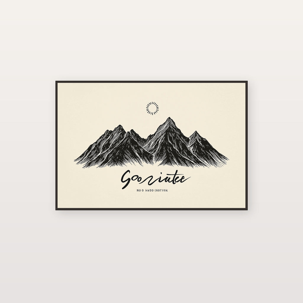 Line Mountain Canvas Wall Art | Go Outside Quote Print, Minimalist Hiking Decor, Stretched Canvas — line-mountain-go-outside-canvas-print.jpg