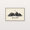 Line Mountain Canvas Wall Art | Go Outside Quote Print, Minimalist Hiking Decor, Stretched Canvas — line-mountain-go-outside-canvas-print.jpg