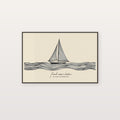 Line Sailboat Canvas Wall Art | Fair Winds Quote Print, Minimalist Coastal Decor, Stretched Canvas — line-sailboat-fair-winds-canvas-print.jpg