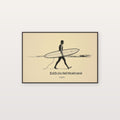 Line Art Surfer Canvas Wall Art | Salt Cures Quote Print, Minimalist Coastal Decor, Stretched Canvas — line-surfer-salt-cures-canvas-print.jpg