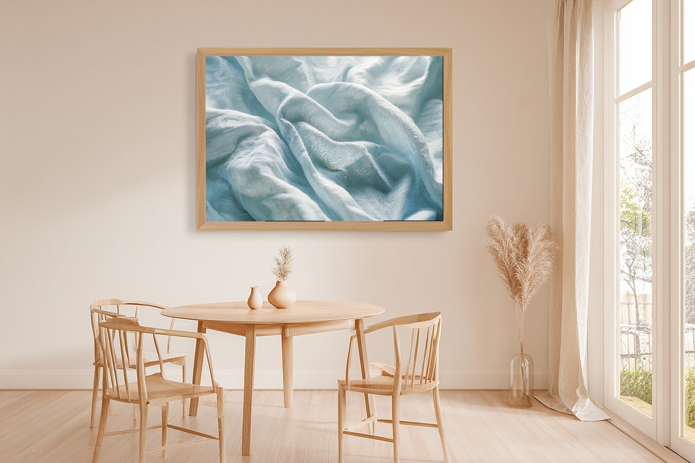 Hand-picked Linen Sheets Bedroom Ethereal Giclée Print — Stunning Dreamy Timeless for the Living Room — linen-sheets-bedroom-ethereal-dining-room-wall-art.jpg