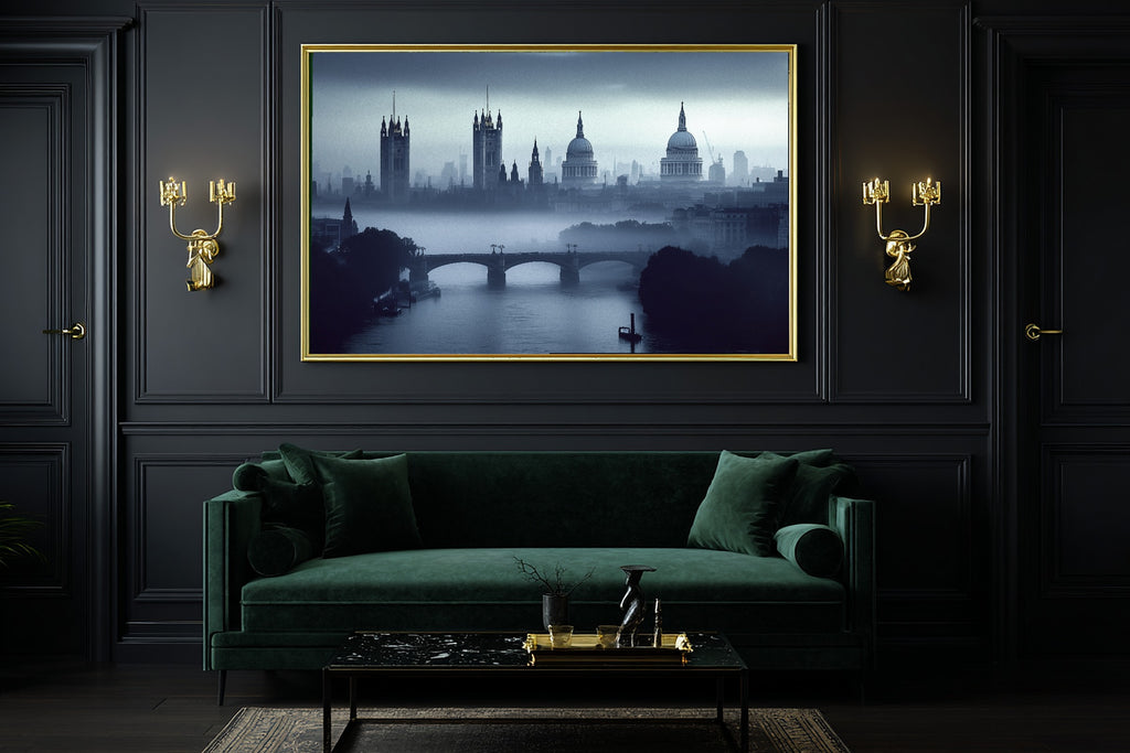 Dreamy London Skyline Fog — Golden-Hour Skyline Wall Art, Warm Modern Loft Decor, Stretched Canvas, Ready to Hang — london-skyline-fog-office-wall-art.jpg