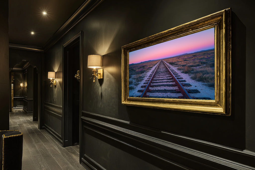 Hand-picked Marfa Tx Painterly Desert Giclée Print — Soulful Dreamy Timeless for the Living Room, Ready-to-Hang Art Lover in Your Life Gift — marfa-tx-painterly-desert-hallway-wall-art.jpg