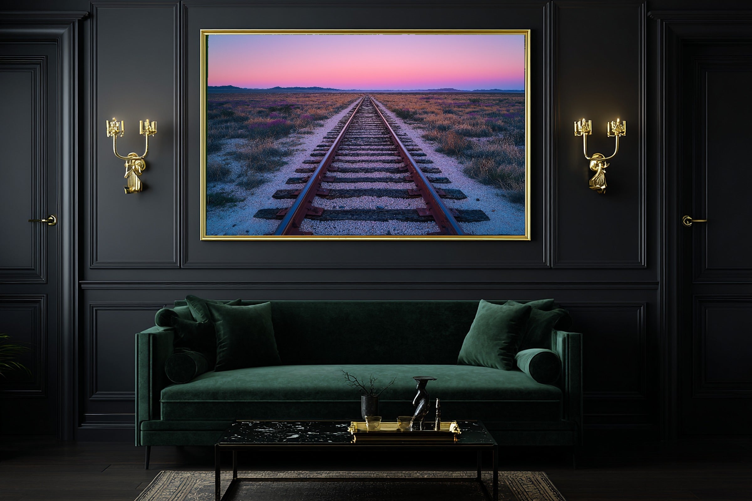 Hand-picked Marfa Tx Painterly Desert Giclée Print — Soulful Dreamy Timeless for the Living Room, Ready-to-Hang Art Lover in Your Life Gift — marfa-tx-painterly-desert-office-wall-art.jpg