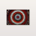 Masai Beadwork Canvas Wall Art | Circular Mandala Print, Afrohemian Tribal Decor, Stretched Canvas — masai-beadwork-mandala-canvas-print.jpg