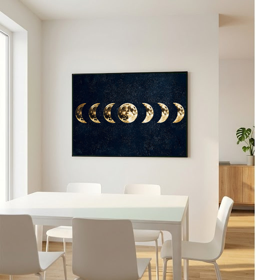 Moon Phases Canvas Wall Art | Gold Foil Celestial Print, Witchy Bedroom Decor, Stretched Canvas — moon-phases-gold-foil-bedroom-wall-art.jpg