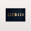 Moon Phases Canvas Wall Art | Gold Foil Celestial Print, Witchy Bedroom Decor, Stretched Canvas — moon-phases-gold-foil-canvas-print.jpg