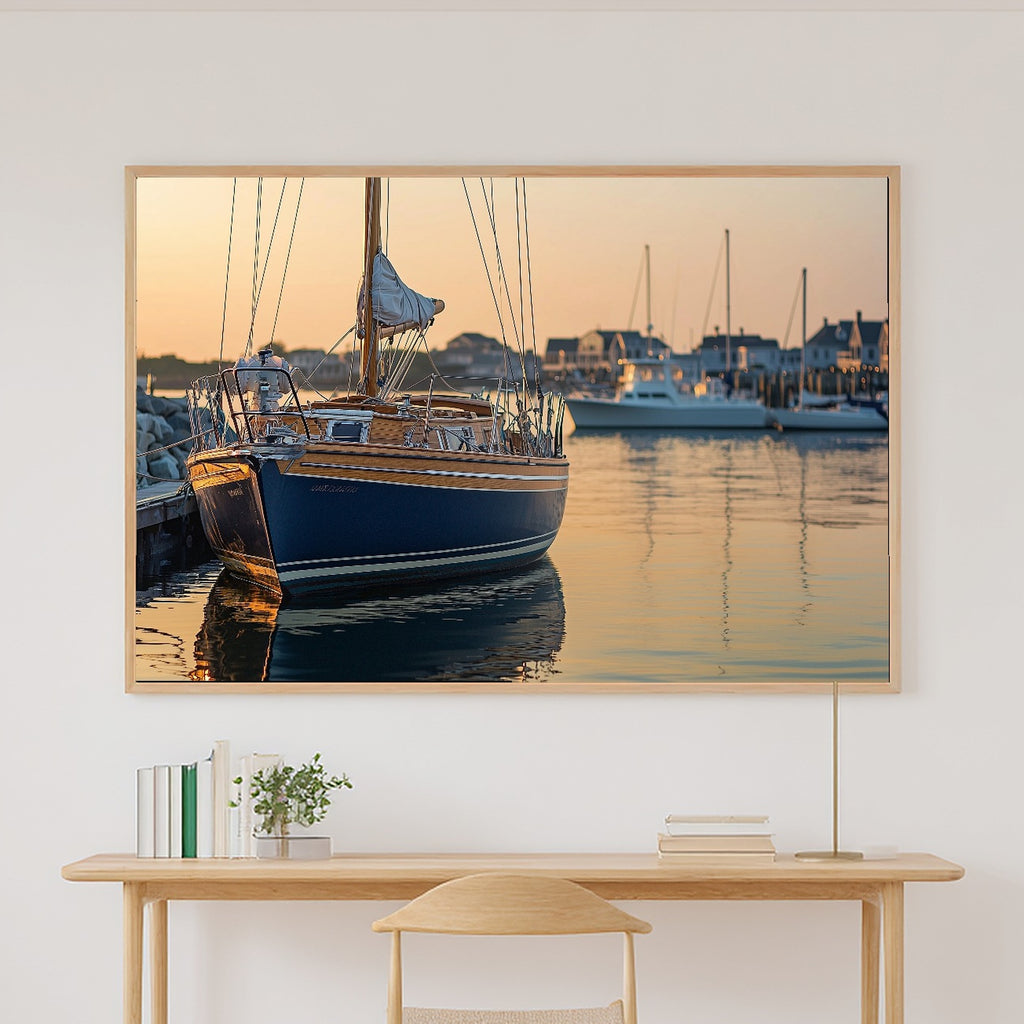 Nantucket Sailboat Summer Print on Stretched Canvas — Soulful Dreamy Tropical for the Sunroom, Gift for the Island-Loving Friend — nantucket-sailboat-summer-canvas-print.jpg