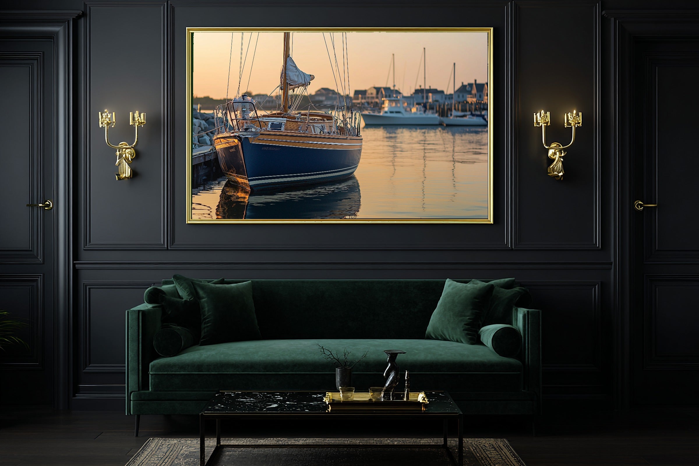 Nantucket Sailboat Summer Print on Stretched Canvas — Soulful Dreamy Tropical for the Sunroom, Gift for the Island-Loving Friend — nantucket-sailboat-summer-office-wall-art.jpg