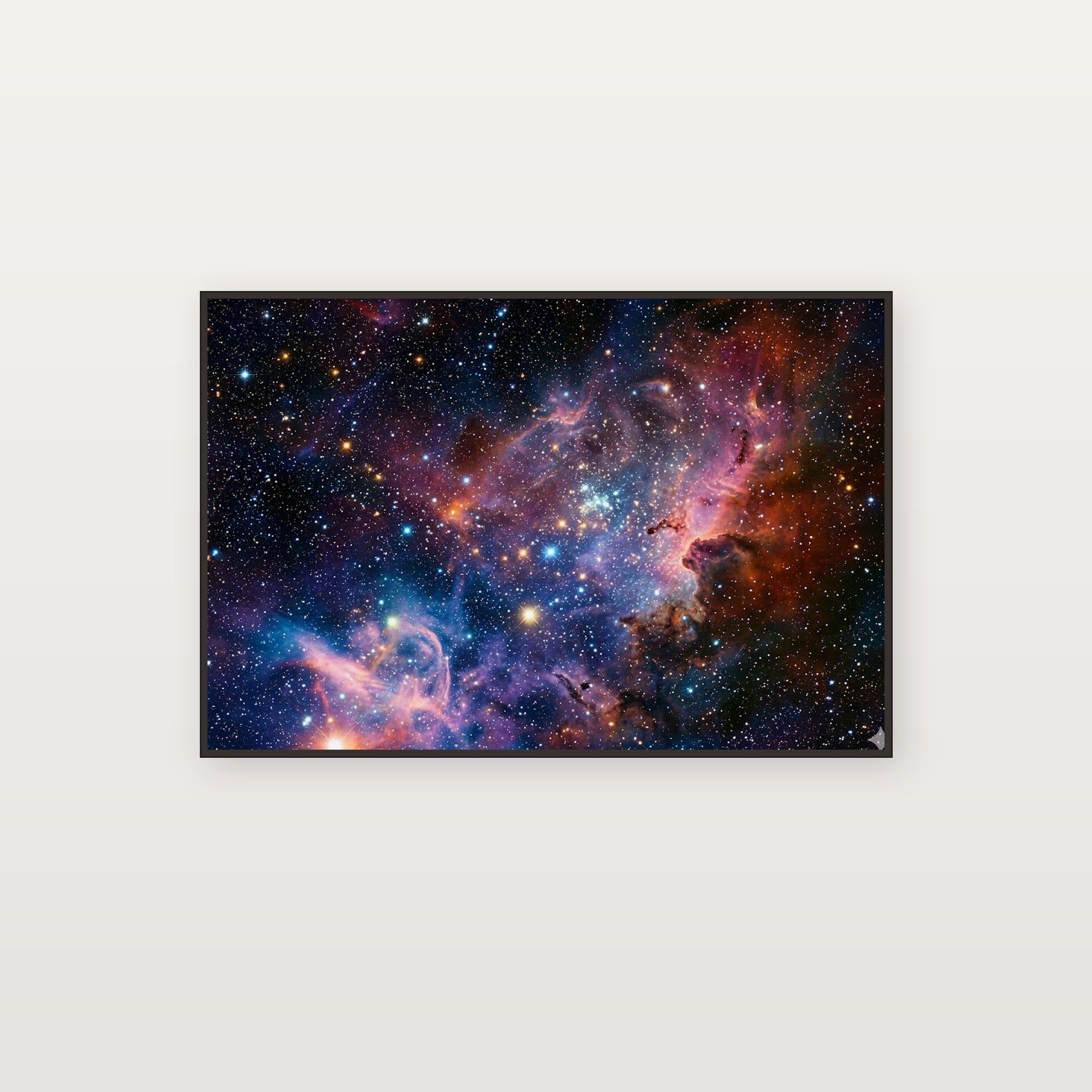 Deep Space Nebula Canvas Wall Art - Galaxy Print, Cosmic Art, Universe Decor, Stretched Canvas — nebula space deep canvas print