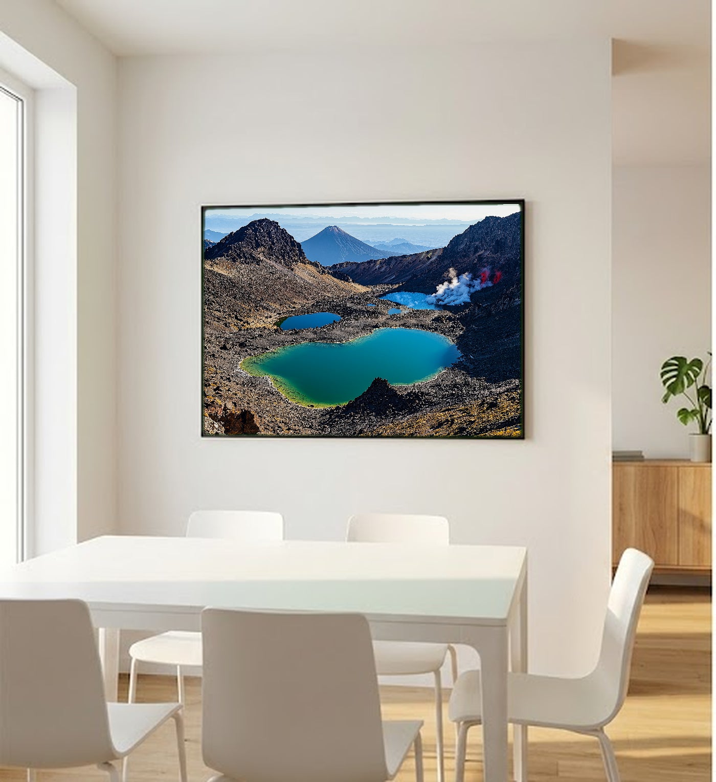 Tongariro Canvas Wall Art | New Zealand Volcanic Print, Crater Landscape, Nature Decor, Stretched Canvas — new-zealand-tongariro-bedroom-wall-art.jpg