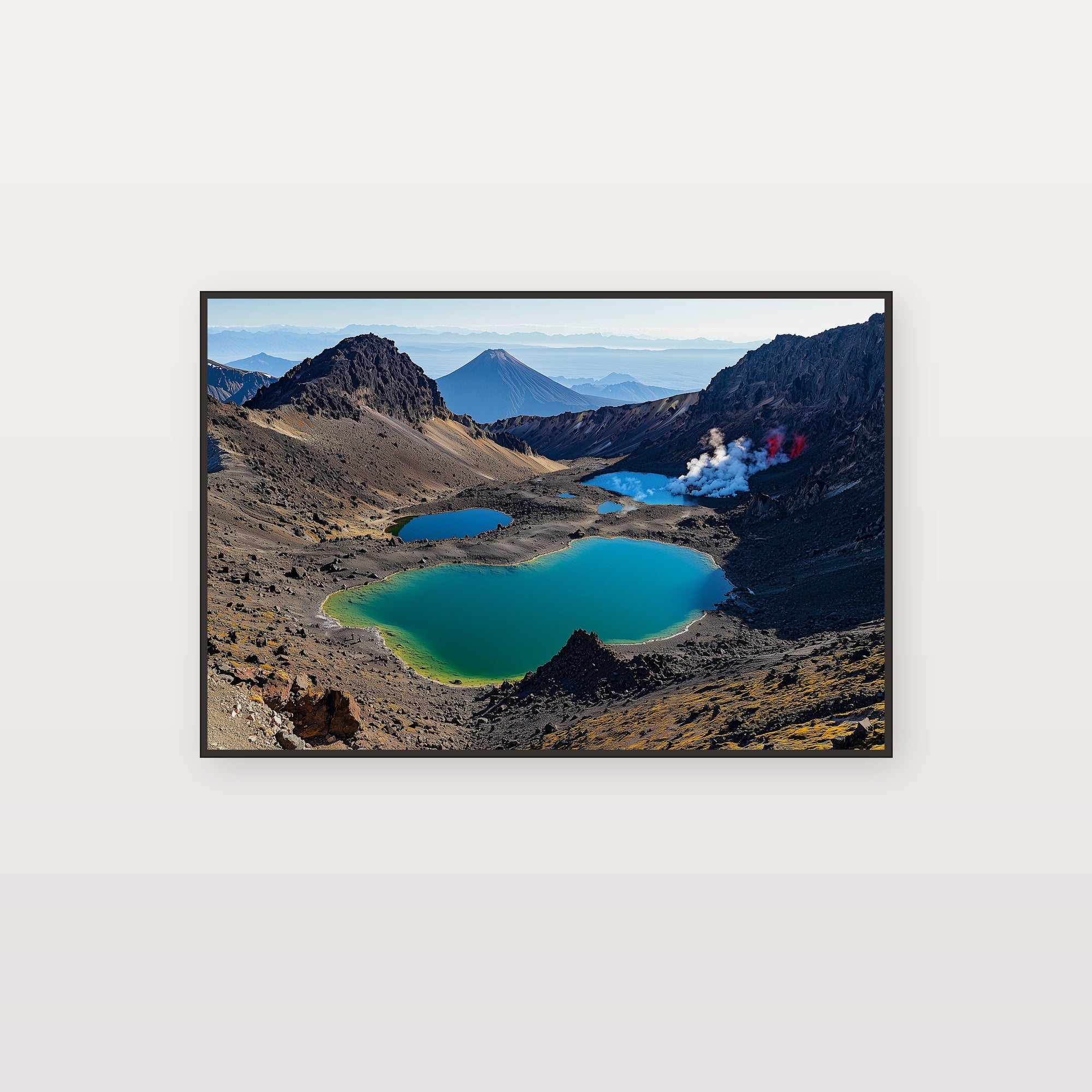 Tongariro Canvas Wall Art | New Zealand Volcanic Print, Crater Landscape, Nature Decor, Stretched Canvas — new-zealand-tongariro-canvas-print.jpg