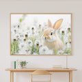 Hand-picked Nursery Bunny Dandelion Meadow Giclée Print, Warm Heartfelt Pet for the Living Room, Ready-to-Hang Pet Lover in Your Life Gift — nursery-bunny-dandelion-meadow-canvas-print.jpg