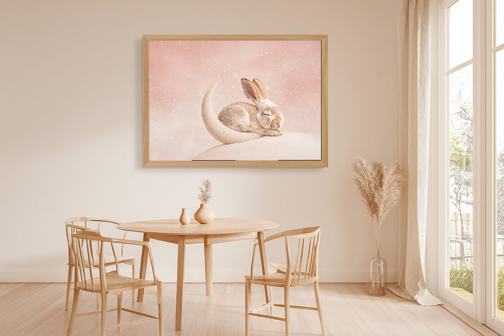 Nursery Moon Hare Dreams Museum-Quality Canvas, Soft Dreamy Glow, Perfect for the Home Office, Ready to Hang — nursery-moon-hare-dreams-dining-room-wall-art.jpg