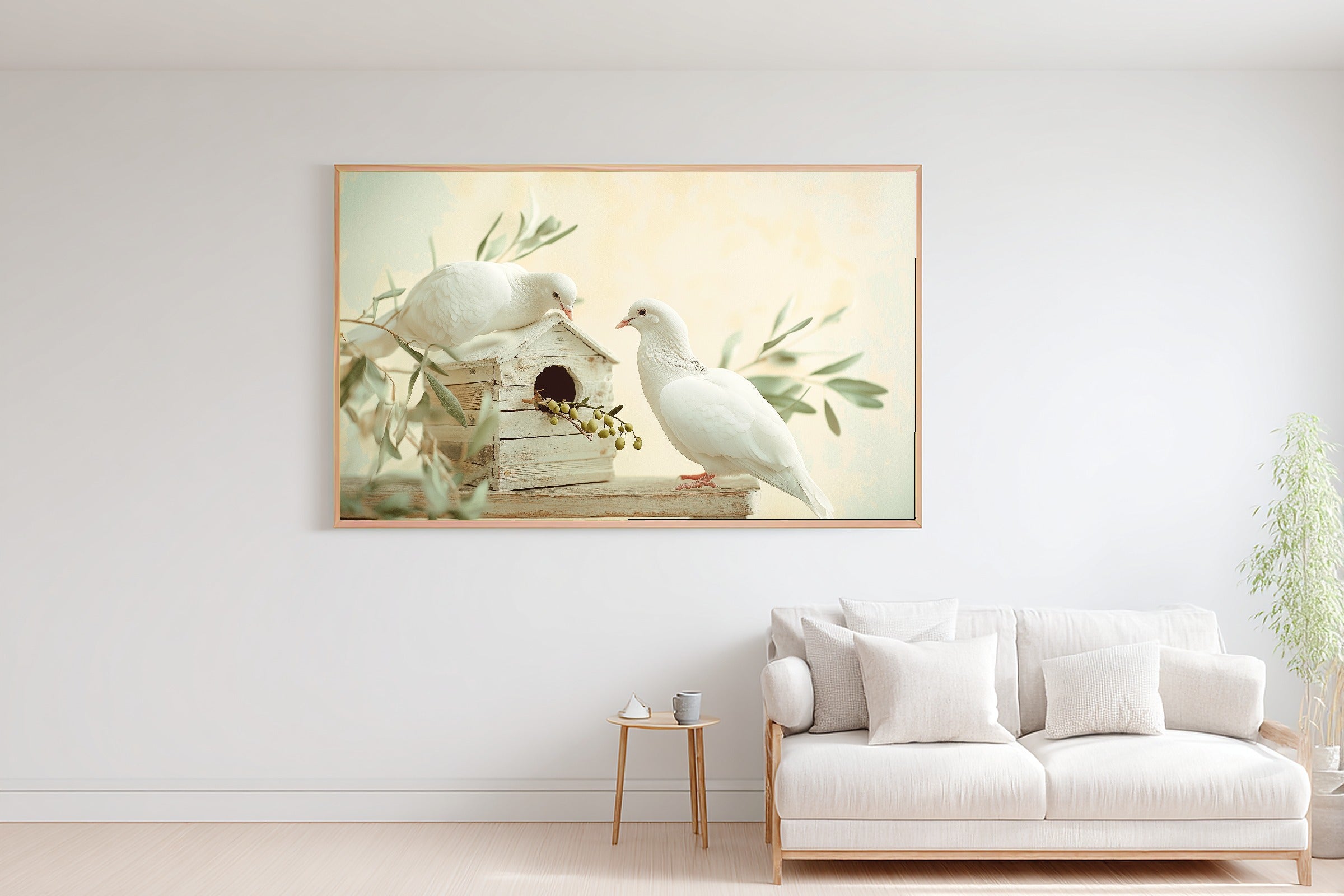 Warm Gallery Nursery Noahs Ark Doves Olive Branch Canvas Wall Art, Cozy Print for the Living Room — nursery-noahs-ark-doves-olive-branch-bedroom-wall-art.jpg