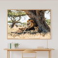 Hand-picked Nursery Safari Lion Family Baobab Giclée Print, Heartfelt Tender Oil-Painting for the Living Room — nursery-safari-lion-family-baobab-canvas-print.jpg