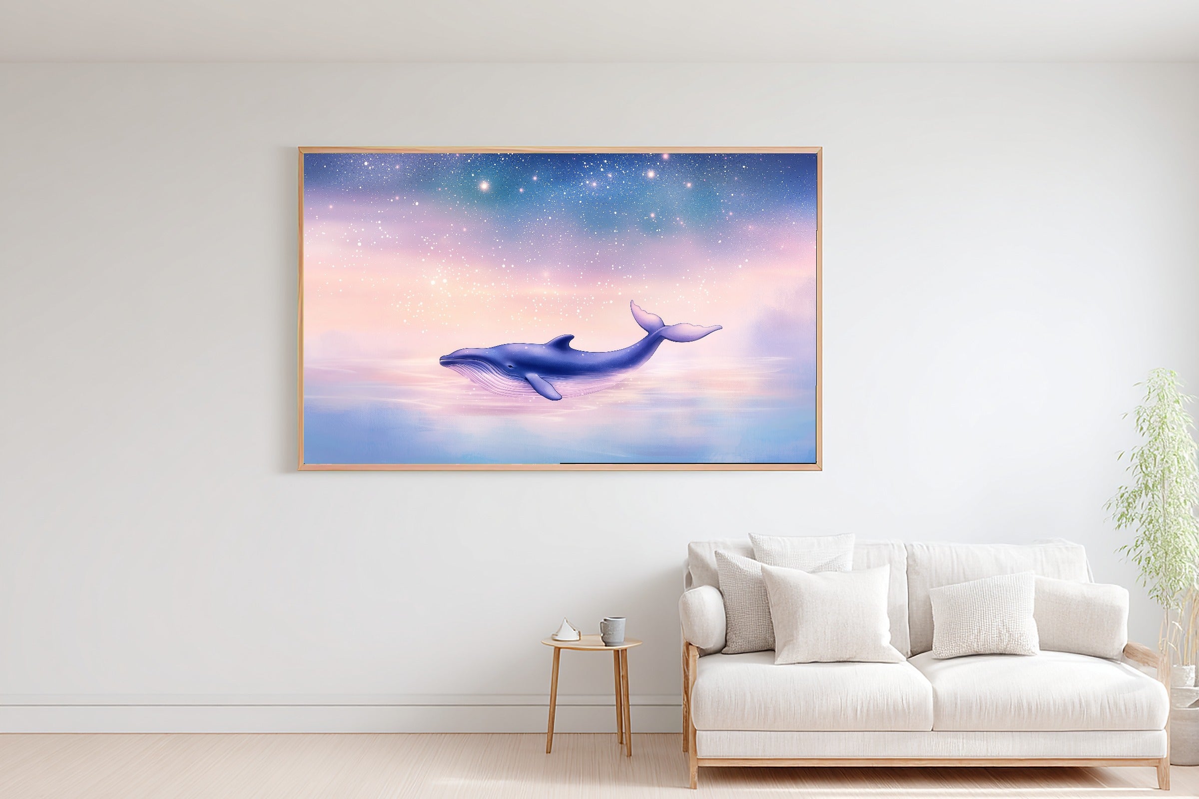 Nursery Whale Kingdom Stars Canvas Wall Art, Soft Tidal Neutral, Perfect for the Coastal Living Room, Gift Under 100 — nursery-whale-kingdom-stars-bedroom-wall-art.jpg