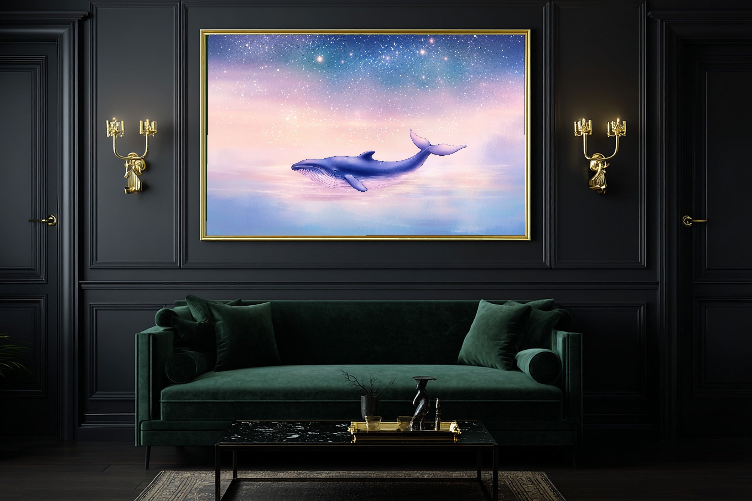 Nursery Whale Kingdom Stars Canvas Wall Art, Soft Tidal Neutral, Perfect for the Coastal Living Room, Gift Under 100 — nursery-whale-kingdom-stars-office-wall-art.jpg