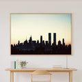 Golden-Hour Skyline Nyc Skyline Minimalist Navy Art Print — Soulful Decor for the Modern Loft, Stretched Canvas the City Wanderer Will Love — nyc-skyline-minimalist-navy-canvas-print.jpg