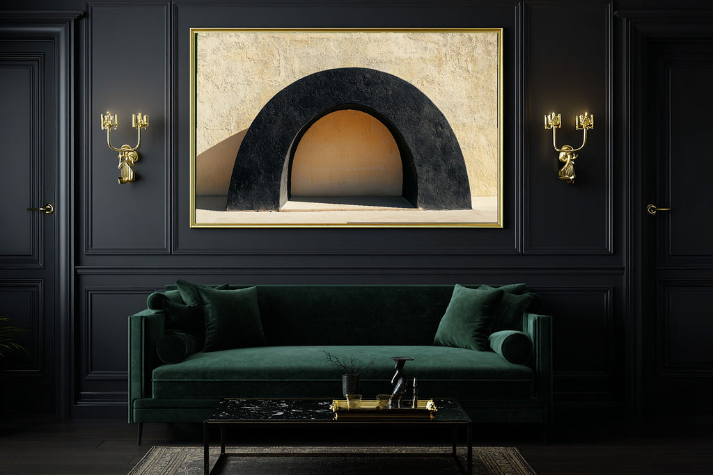 Obsidian Arch Minimalist Canvas Wall Art | Warm Earth-Tone Abstract | Home Office Decor | Move-In Gift Idea — obsidian-arch-minimalist-office-wall-art.jpg