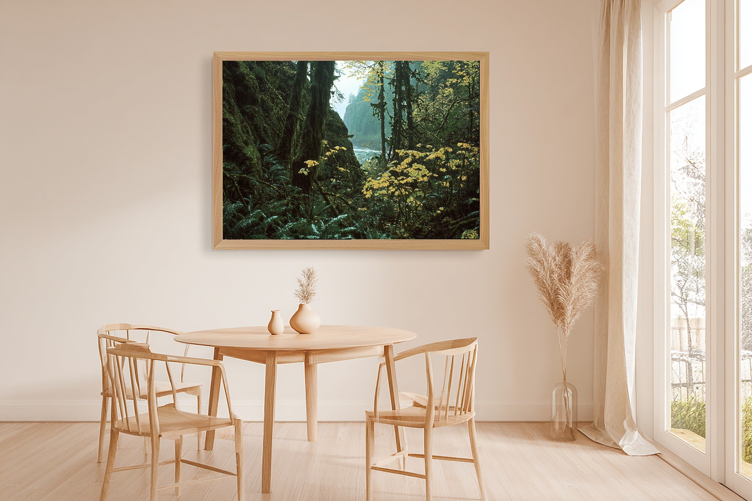 Quiet Cabin Olympic Park Retro Poster Art Print — Soft Woodland Decor for the Cozy Cabin, Stretched Canvas the Nature Lover Will Love — olympic-park-retro-poster-dining-room-wall-art.jpg