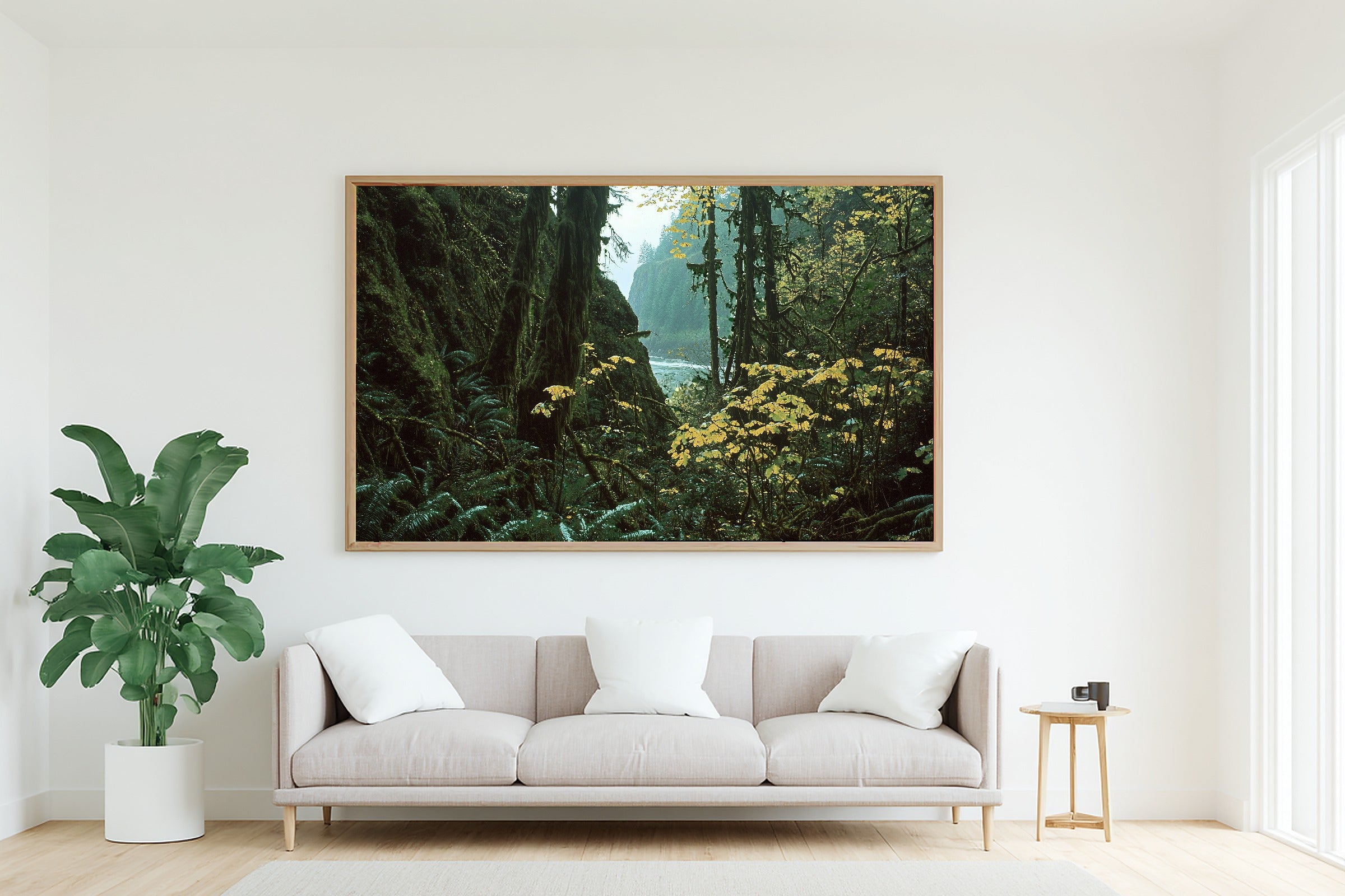 Quiet Cabin Olympic Park Retro Poster Art Print — Soft Woodland Decor for the Cozy Cabin, Stretched Canvas the Nature Lover Will Love — olympic-park-retro-poster-living-room-wall-art.jpg