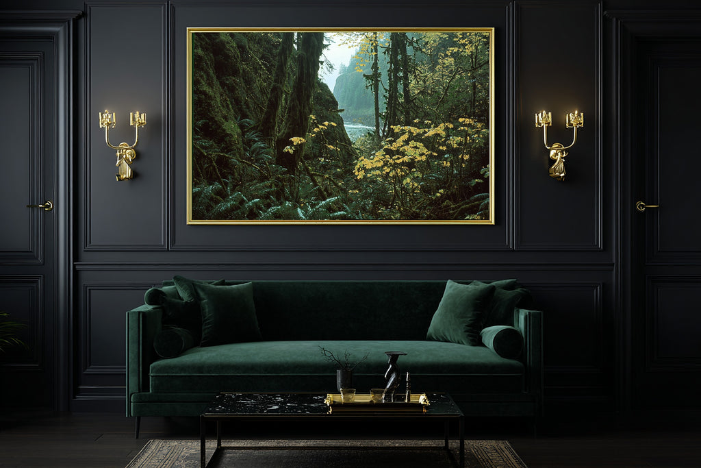 Quiet Cabin Olympic Park Retro Poster Art Print — Soft Woodland Decor for the Cozy Cabin, Stretched Canvas the Nature Lover Will Love — olympic-park-retro-poster-office-wall-art.jpg