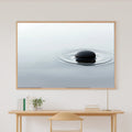 Onyx Pebble Still Water Giclée Canvas Print, Japandi Minimalist Print Gallery Print, Meditation Room Statement Piece, Gift for Creatives — onyx-pebble-still-water-canvas-print.jpg