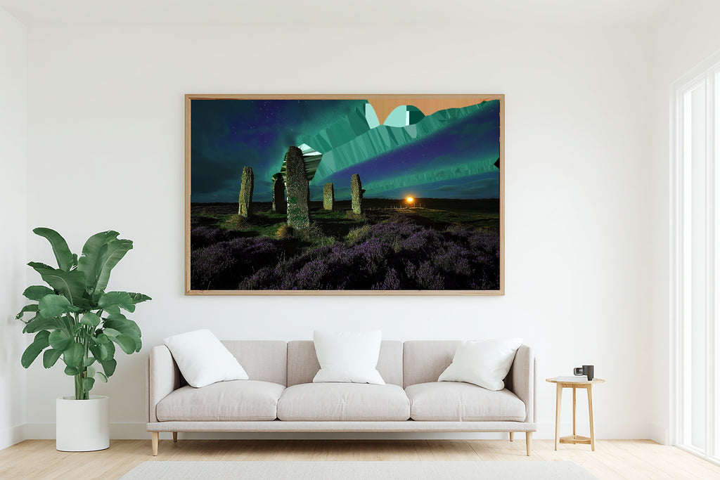 Moody Aurora Orkney Standing Stones Aurora Canvas Wall Art — Timeless Print for the Bedroom, A Gift the Aurora Chaser Next Door Will Adore — orkney-standing-stones-aurora-living-room-wall-art.jpg