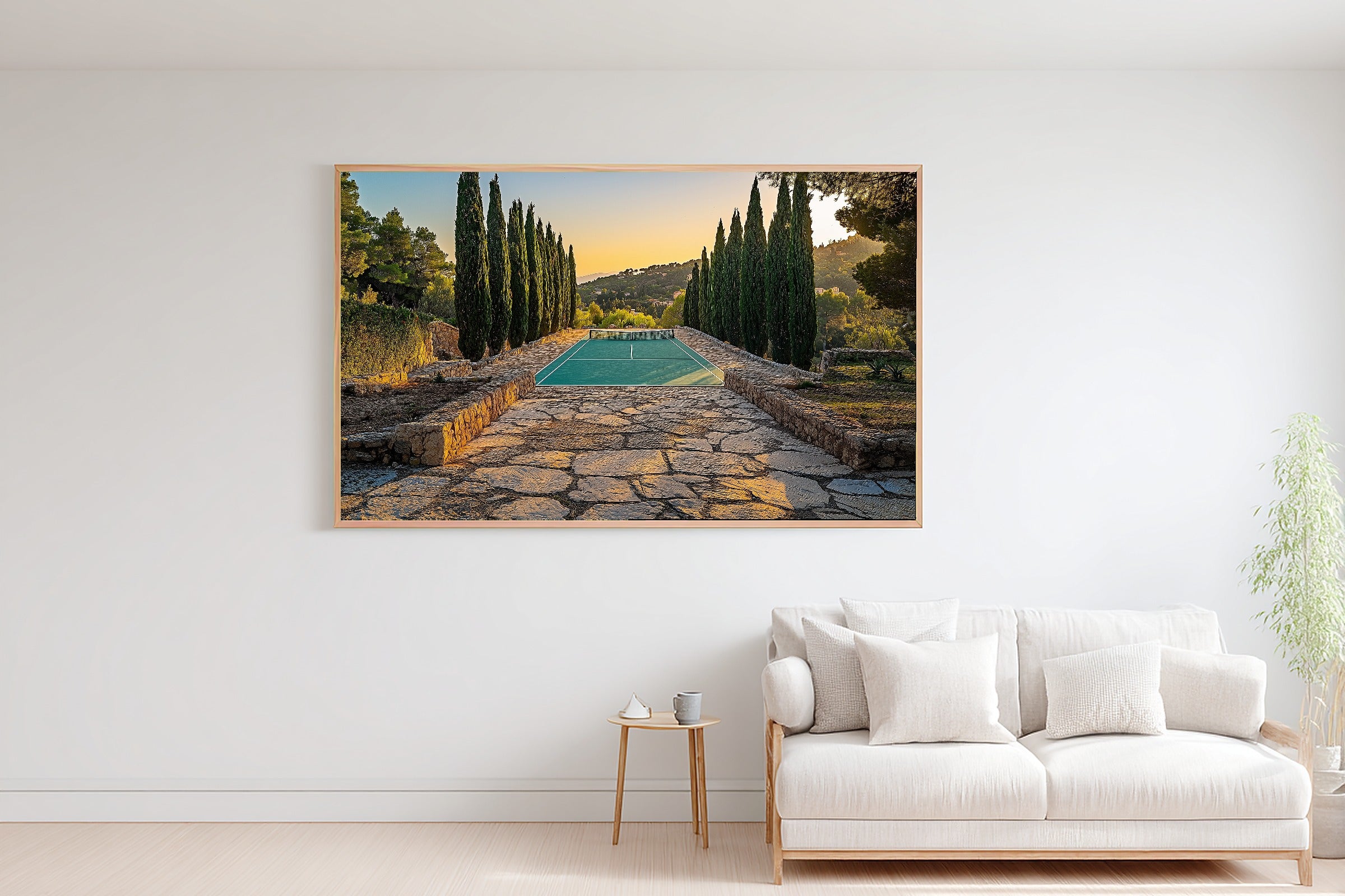 Paddle Tennis Club Mediterranean Warm Gallery Wall Art — Dreamy Print for the Living Room — paddle-tennis-club-mediterranean-bedroom-wall-art.jpg