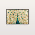 Peacock Fan Canvas Wall Art | Art Nouveau Display Print, Glamour Decor, Stretched Canvas — peacock-fan-art-nouveau-canvas-print.jpg