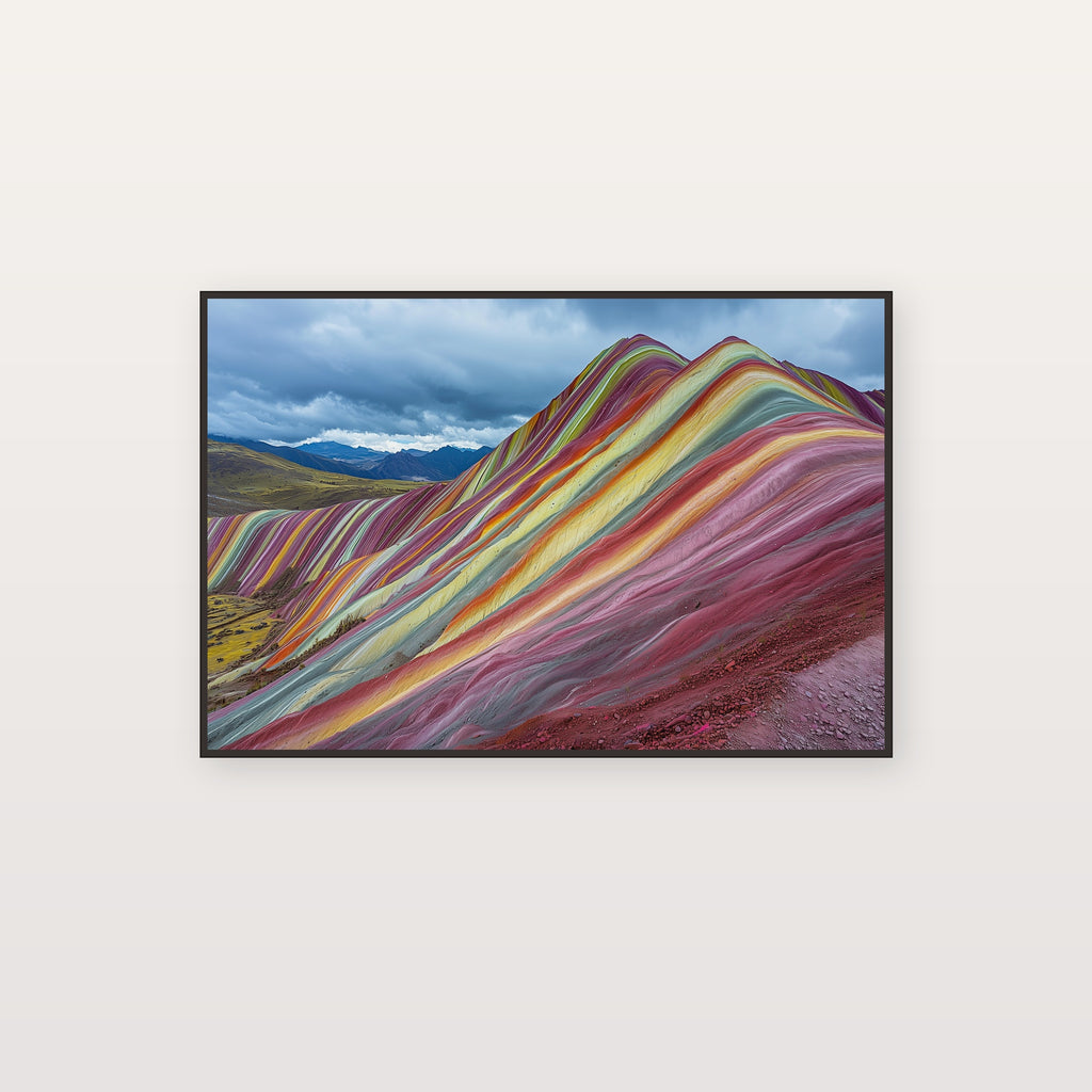 Rainbow Mountain Canvas Wall Art | Peru Vinicunca Print, Andes Decor, South American Landscape, Stretched Canvas — peru-rainbow-mountain-canvas-print.jpg