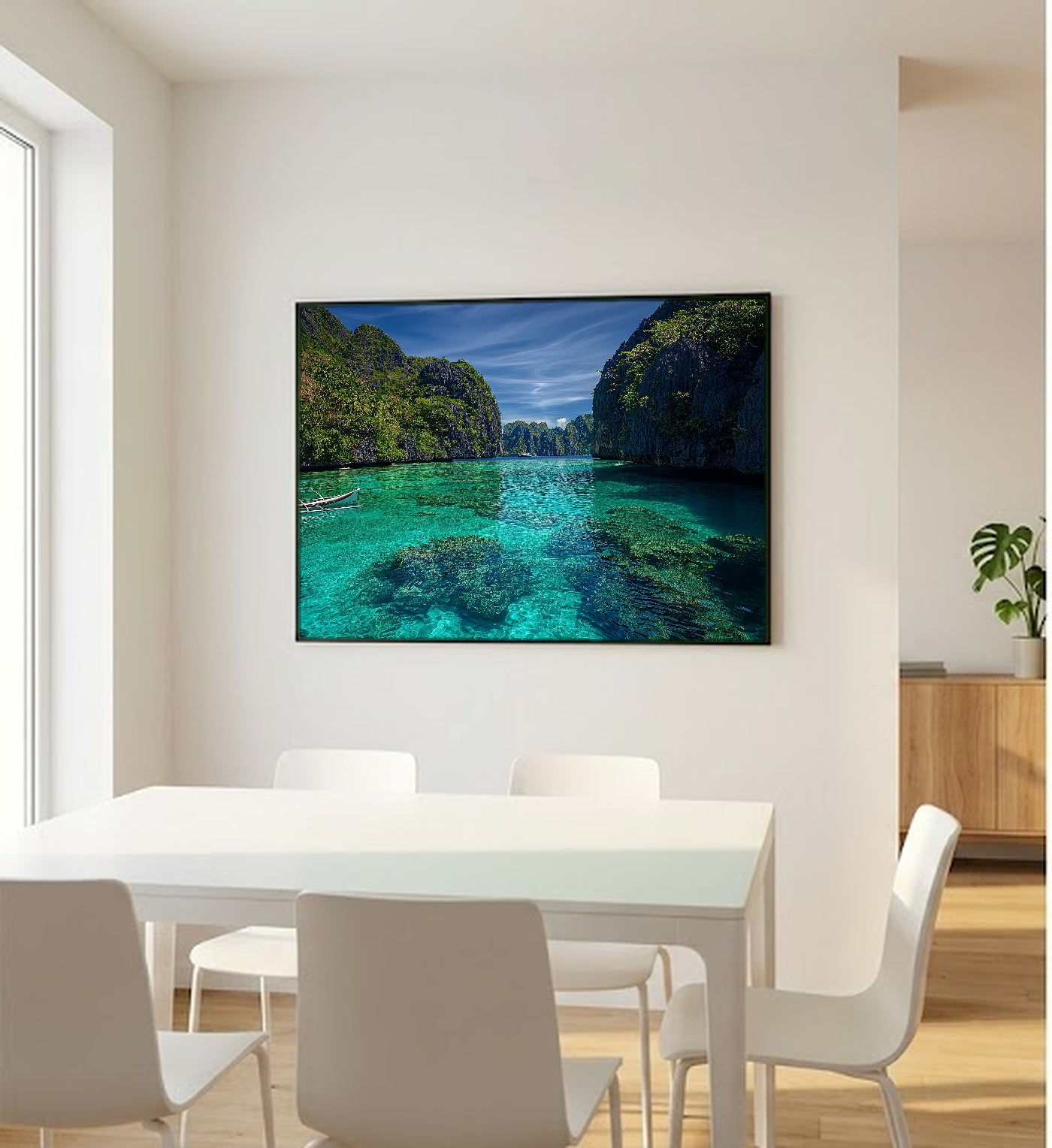 Palawan Canvas Wall Art | Philippines El Nido Print, Tropical Beach, Asian Coastal Decor, Stretched Canvas — philippines-palawan-bedroom-wall-art.jpg