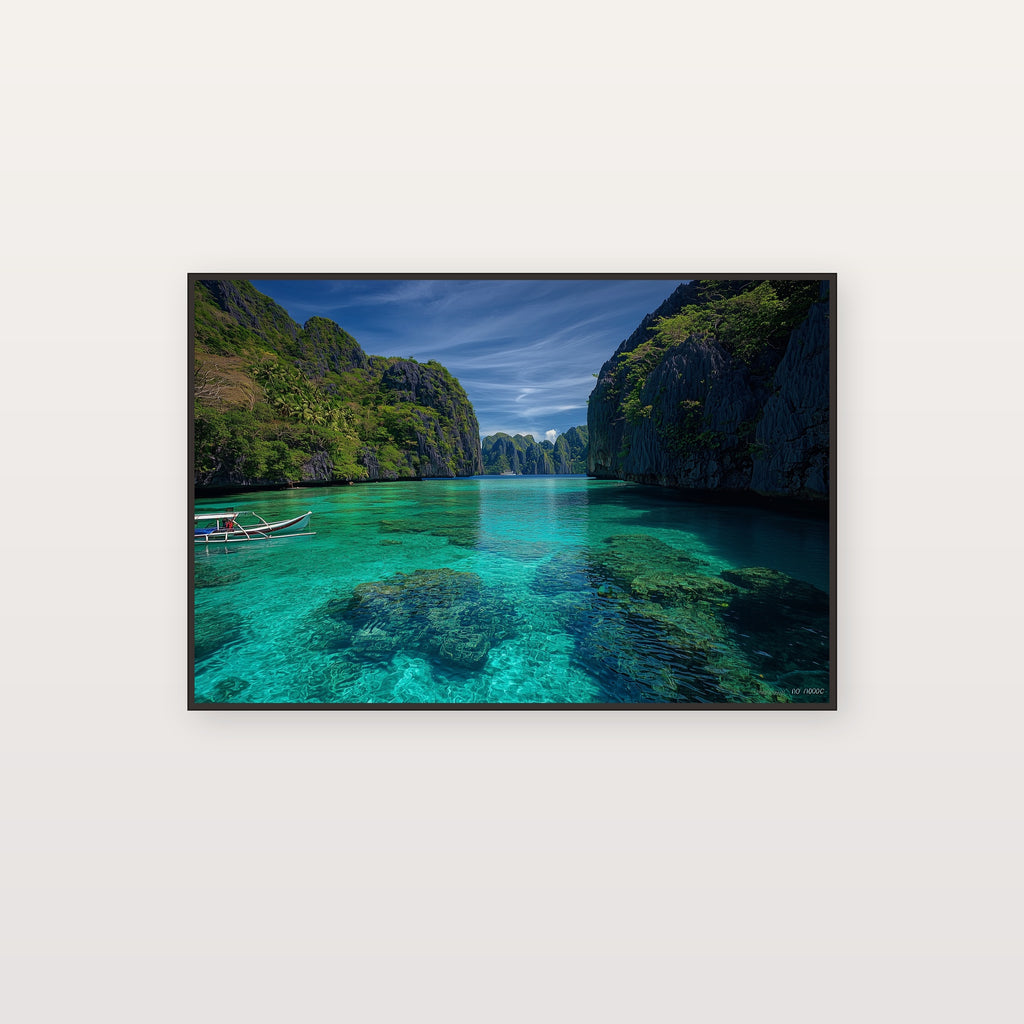 Palawan Canvas Wall Art | Philippines El Nido Print, Tropical Beach, Asian Coastal Decor, Stretched Canvas — philippines-palawan-canvas-print.jpg