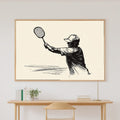 Pickleball Line Art Quote Soft Painterly Wall Art — Dreamy Print for the Living Room, Stretched Canvas Gift for the Art Lover in Your Life — pickleball-line-art-quote-canvas-print.jpg