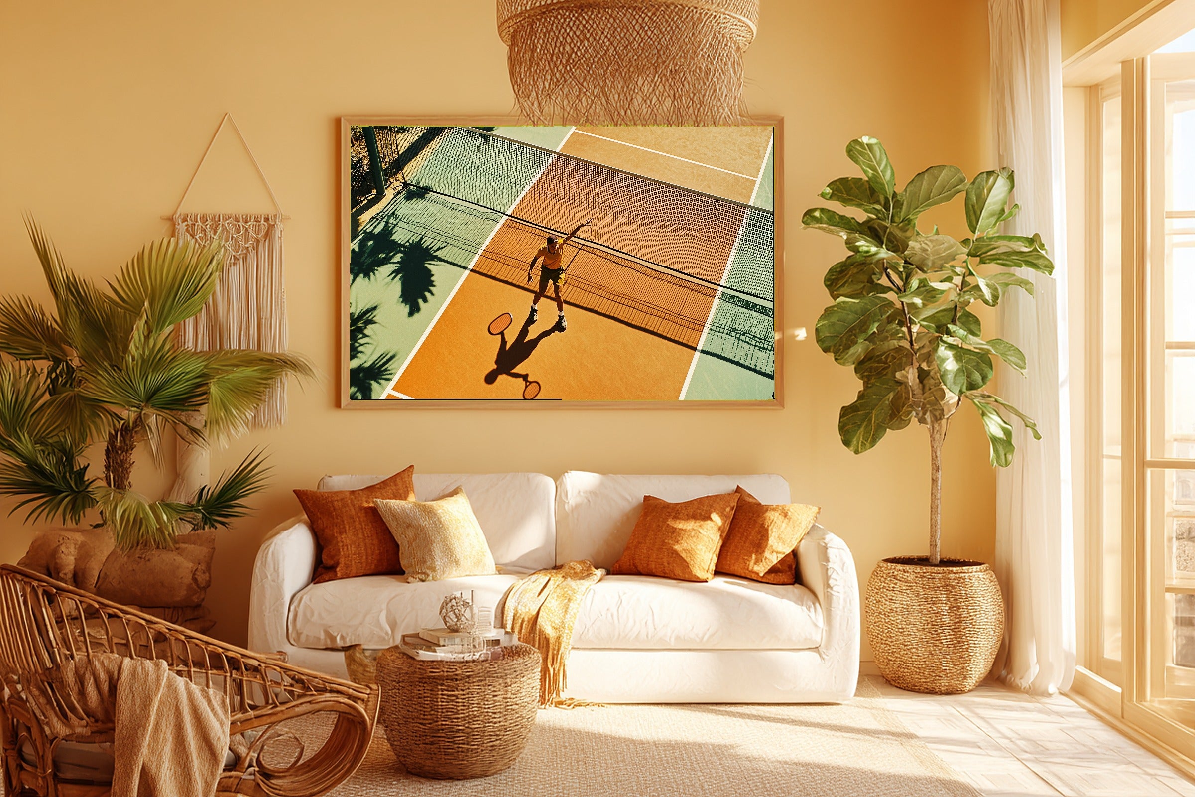 Cozy Studio Pickleball Retro Travel Poster Canvas Wall Art — Soulful Print for the Living Room, A Gift the Art Lover in Your Life Will Adore — pickleball-retro-travel-poster-room-5-wall-art.jpg
