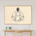 A Dreamy Pilates Ring Line Art Dreamy Timeless Print — Warm Wall Art for the Living Room, Giclée on Canvas — pilates-ring-line-art-canvas-print.jpg