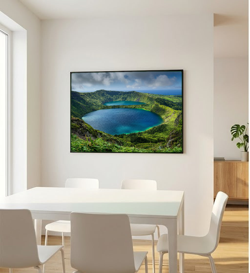 Azores Canvas Wall Art | Portugal Island Print, Atlantic Ocean, European Landscape, Stretched Canvas — portugal-azores-bedroom-wall-art.jpg