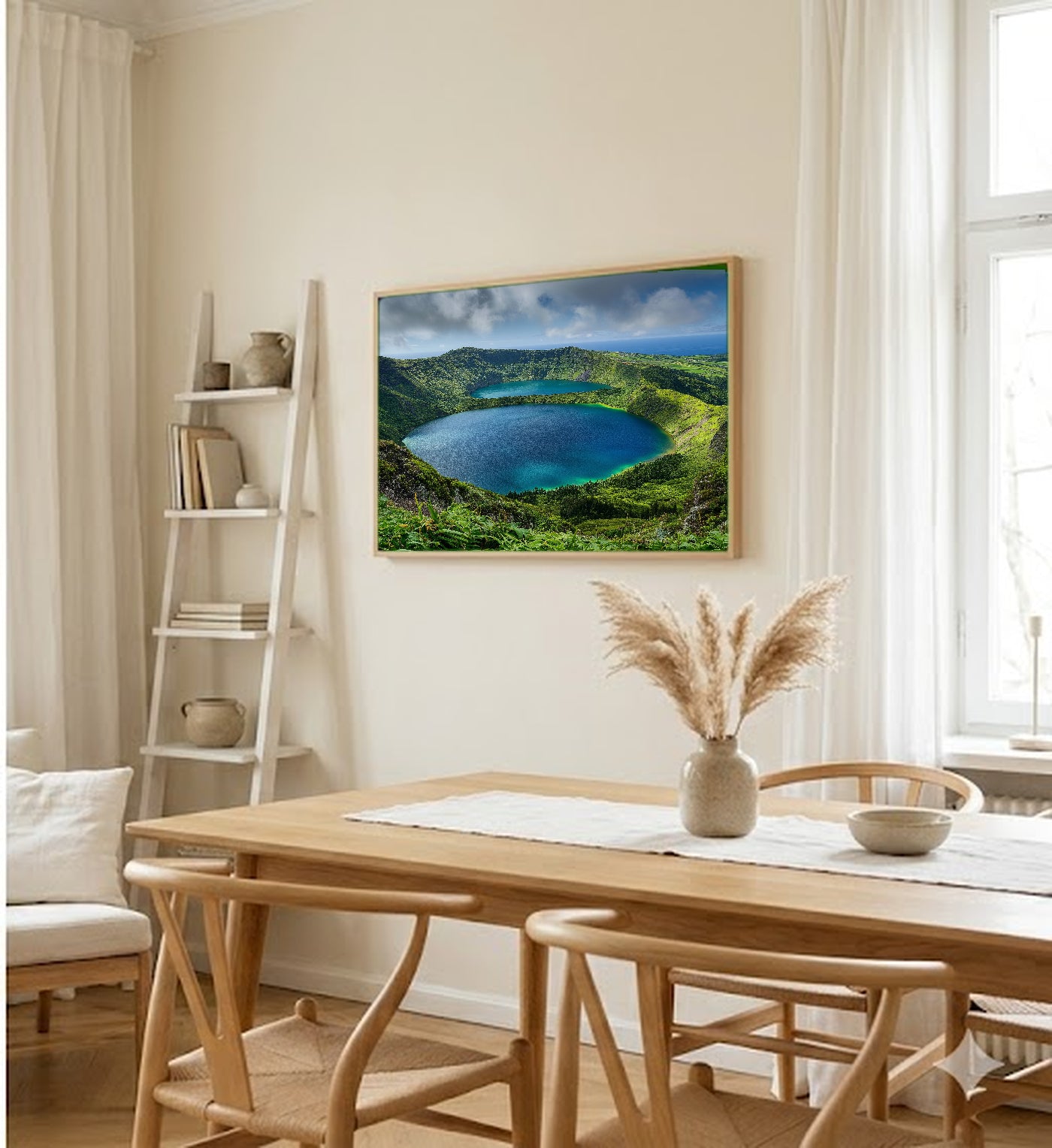 Azores Canvas Wall Art | Portugal Island Print, Atlantic Ocean, European Landscape, Stretched Canvas — portugal-azores-dining-room-wall-art.jpg