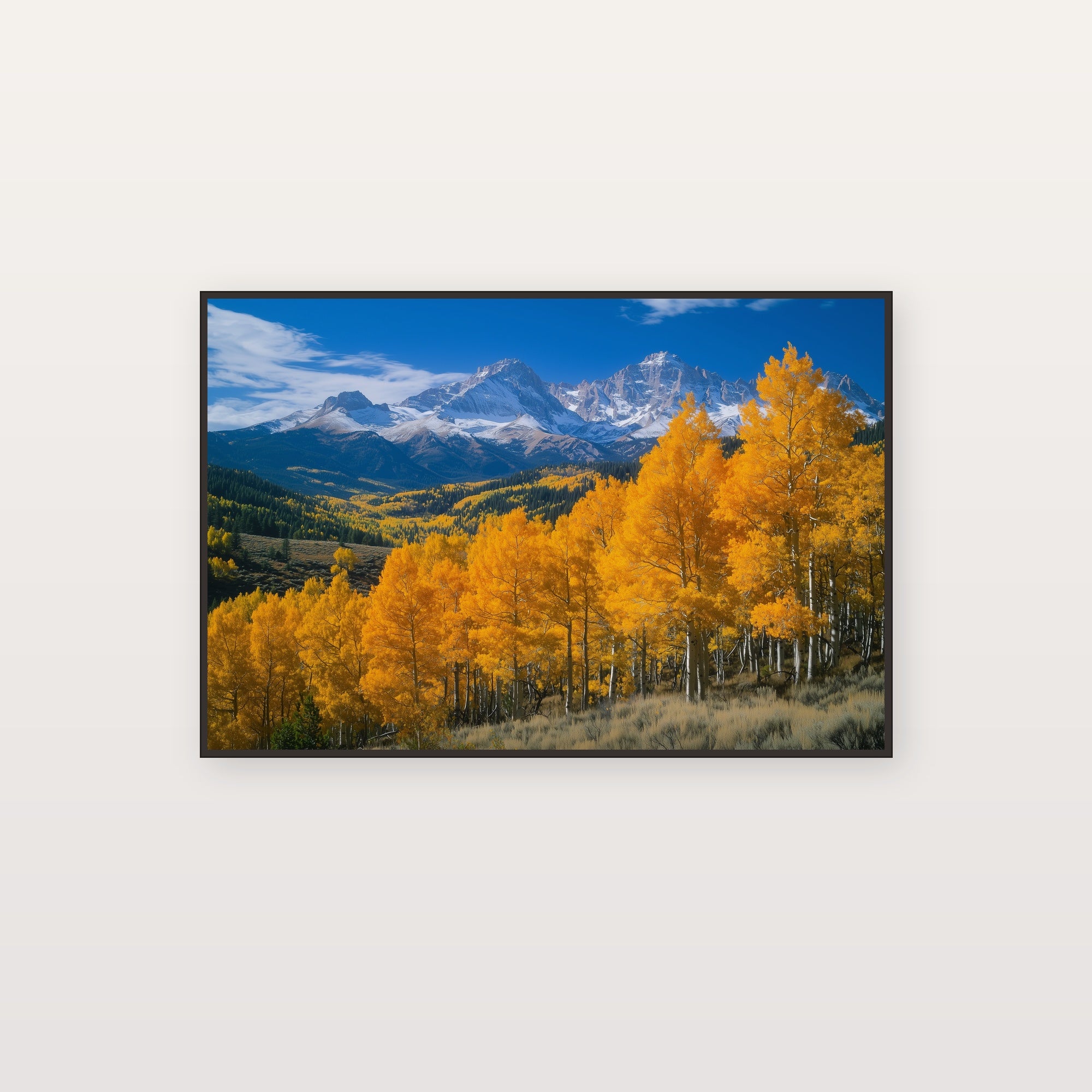Rocky Mountains Fall Canvas Wall Art | Colorado Aspen Print, Autumn Trees, Nature Decor, Stretched Canvas — rocky-mountains-fall-canvas-print.jpg
