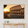 Golden-Hour Skyline Rome Colosseum Golden Art Print — Warm Decor for the Modern Loft, Stretched Canvas the City Wanderer Will Love — rome-colosseum-golden-canvas-print.jpg