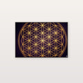Flower of Life Canvas Wall Art - Sacred Geometry Print, Universal Spiritual, Meditation Decor, Stretched Canvas — canvas print