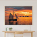Sailboat Sunset Classic Print on Stretched Canvas — Dreamy Warm Island for the Sunroom, Gift for the Island-Loving Friend — sailboat-sunset-classic-canvas-print.jpg