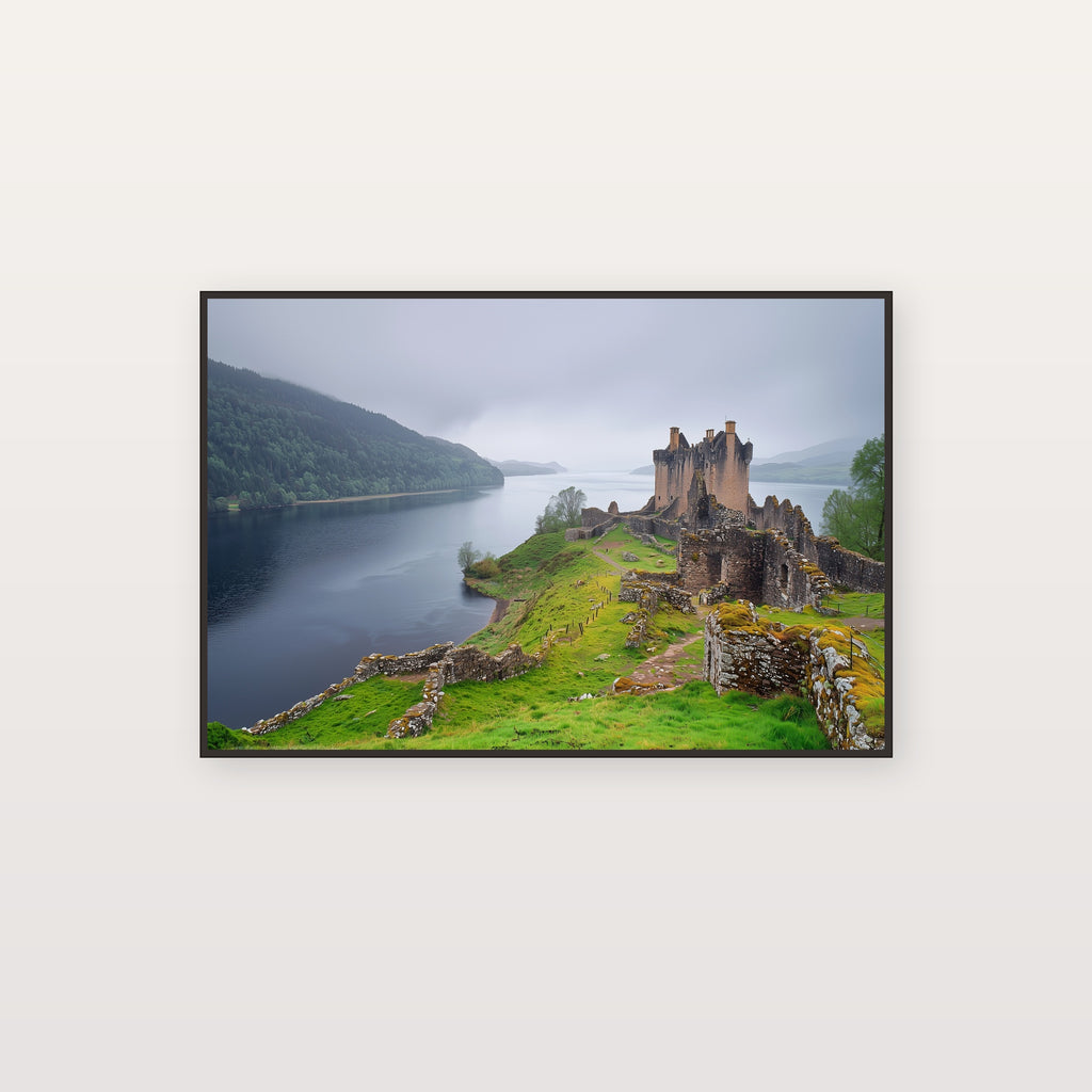 Loch Ness Canvas Wall Art | Urquhart Castle Scotland Print, Highland Decor, Celtic Landscape, Stretched Canvas — scotland-loch-ness-canvas-print.jpg