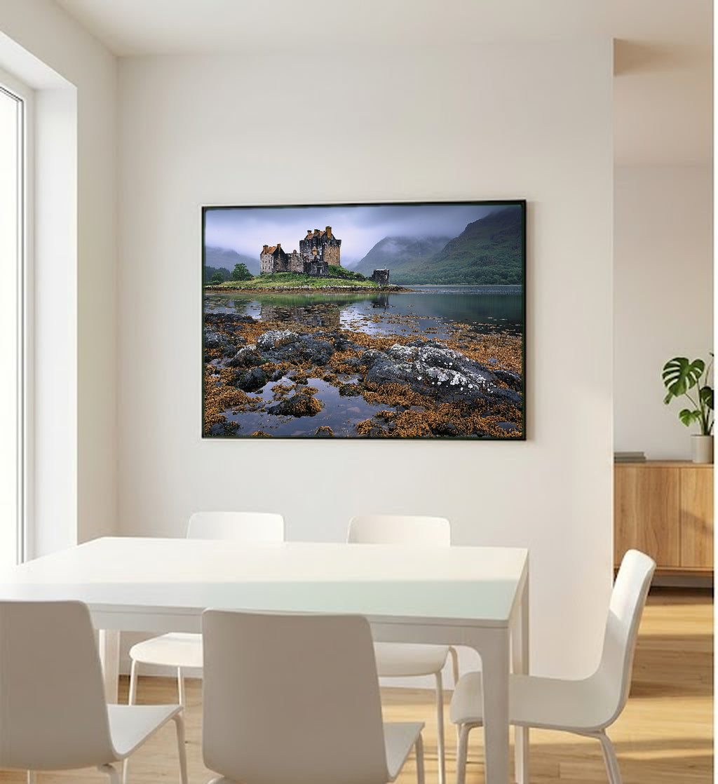 Scottish Castle Canvas Wall Art | Highland Fortress Print, Celtic Decor, Historical Art, Stretched Canvas — scottish-castle-bedroom-wall-art.jpg