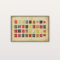 Nautical Signal Flag Canvas Wall Art | Alphabet Grid Print, Coastal Grandma Decor, Stretched Canvas — signal-flag-alphabet-grid-canvas-print.jpg