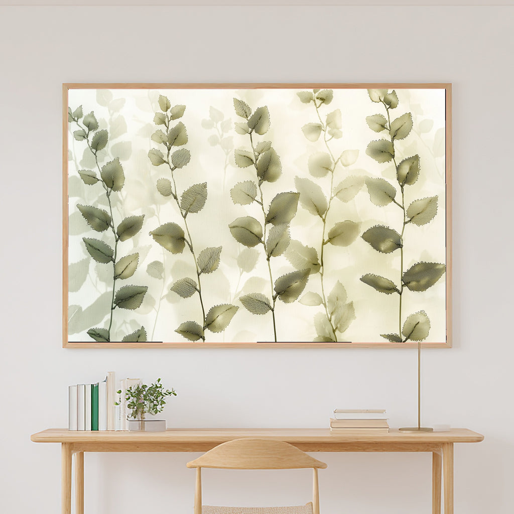 Stitched Botanical Herbarium Linen Museum-Quality Canvas, Soft Dreamy Glow Art Print, Home Office Wall Art, Thoughtful Housewarming Gift — stitched-botanical-herbarium-linen-canvas-print.jpg