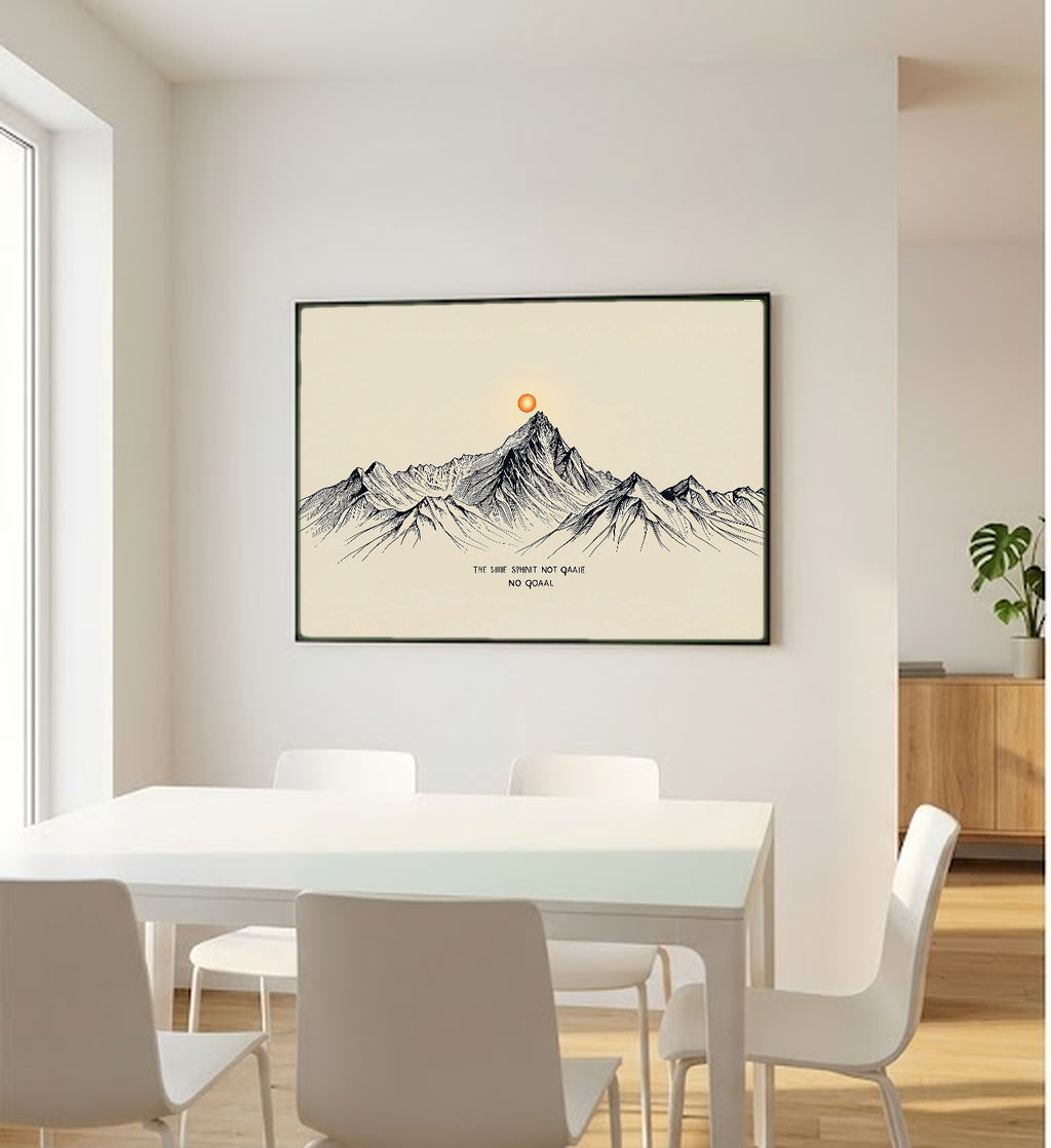 Mountain Summit Canvas Wall Art | Line Art Quote Print, Home Gym Stoic Decor, Stretched Canvas — summit-line-art-quote-bedroom-wall-art.jpg